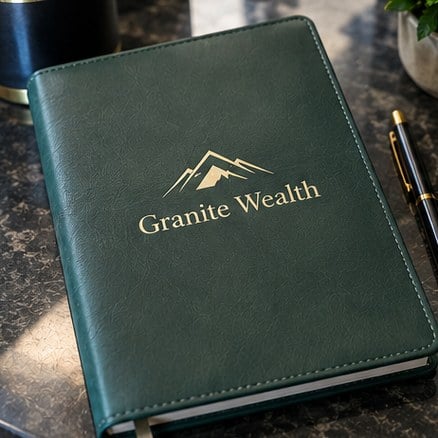 Customized planners on a financial advisor desk