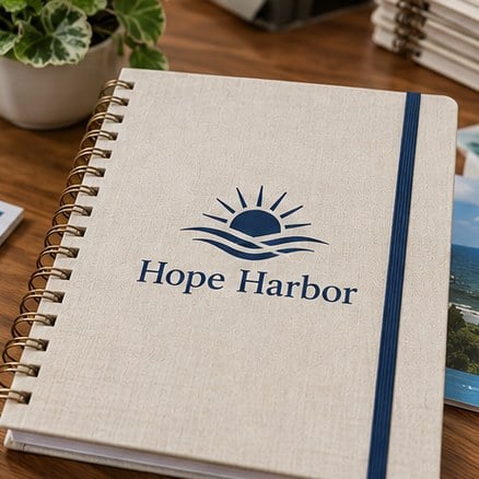 Customized donor gift planners at a nonprofit office