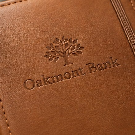 Personalized planner cover debossing detail