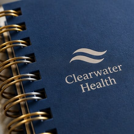 Custom planner spiral binding close-up